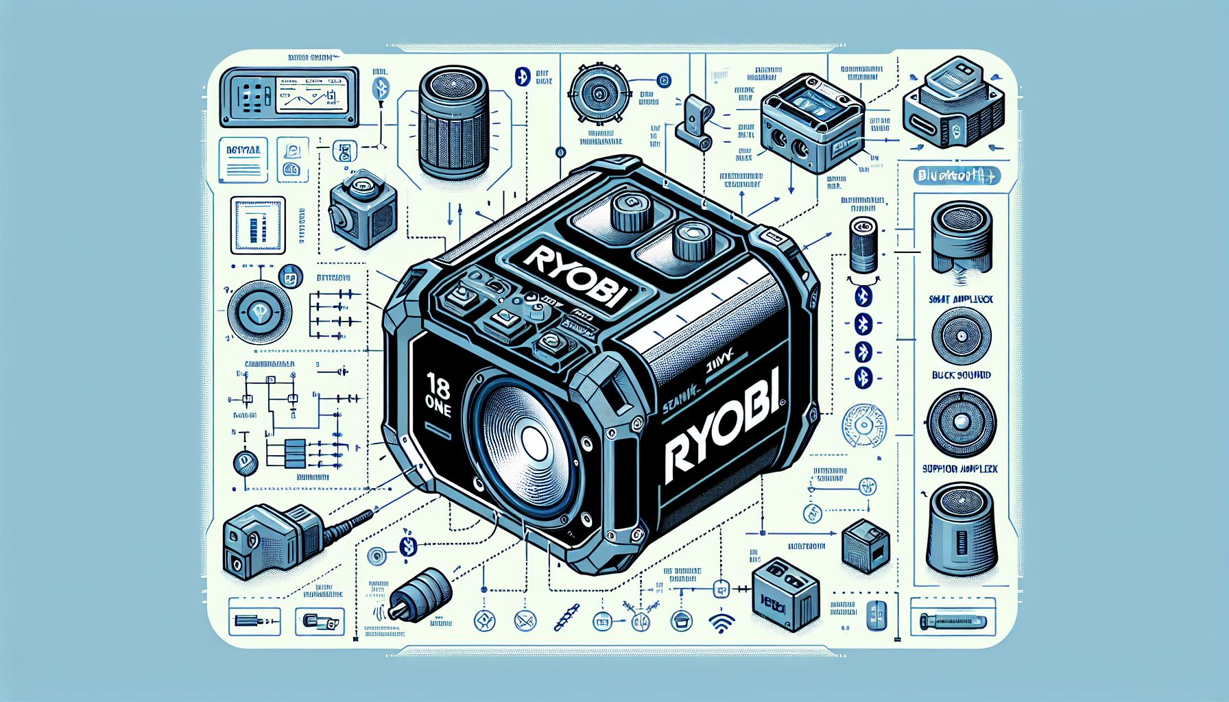 RYOBI Expands 18V ONE+ Lineup with New Bluetooth Speaker