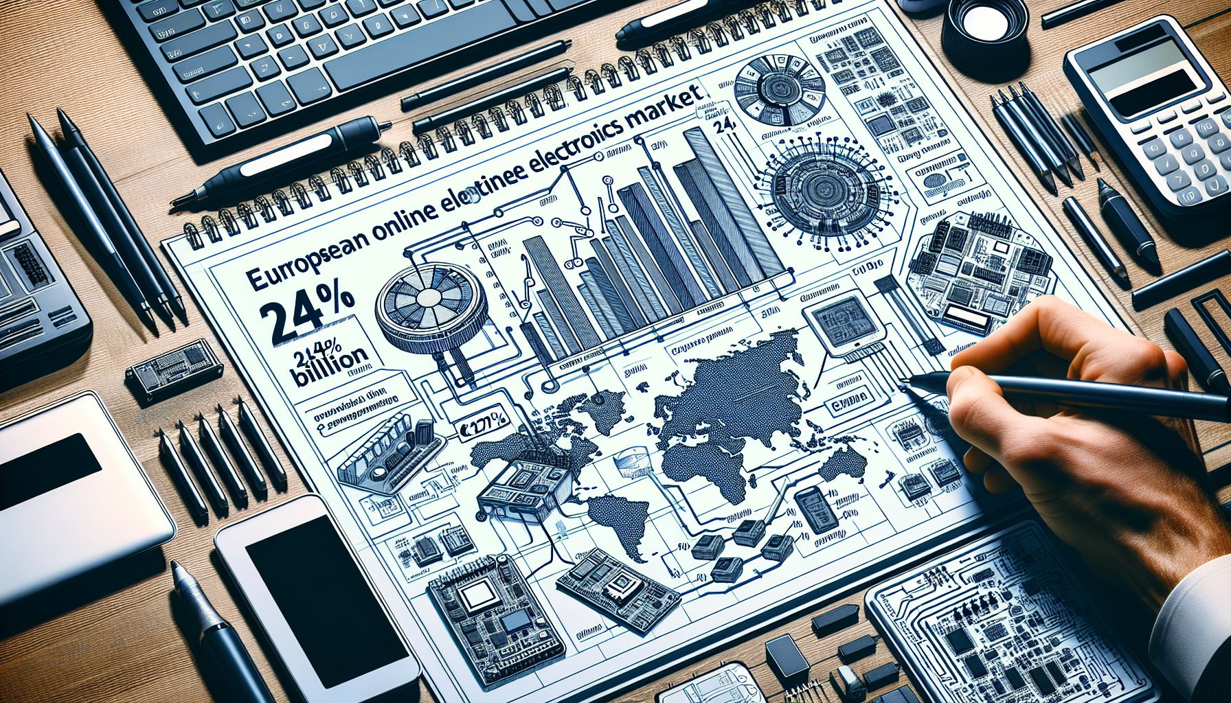 European Online Electronics Market Soars to €112 Billion in 2024
