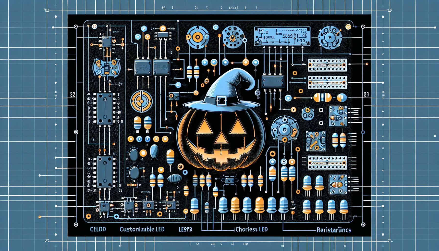 DIY Halloween PCB Project Illuminates Electronics Creativity