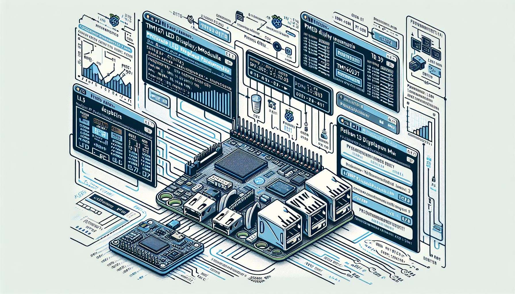 Python 3 Enhances LED Display Modules on Raspberry Pi