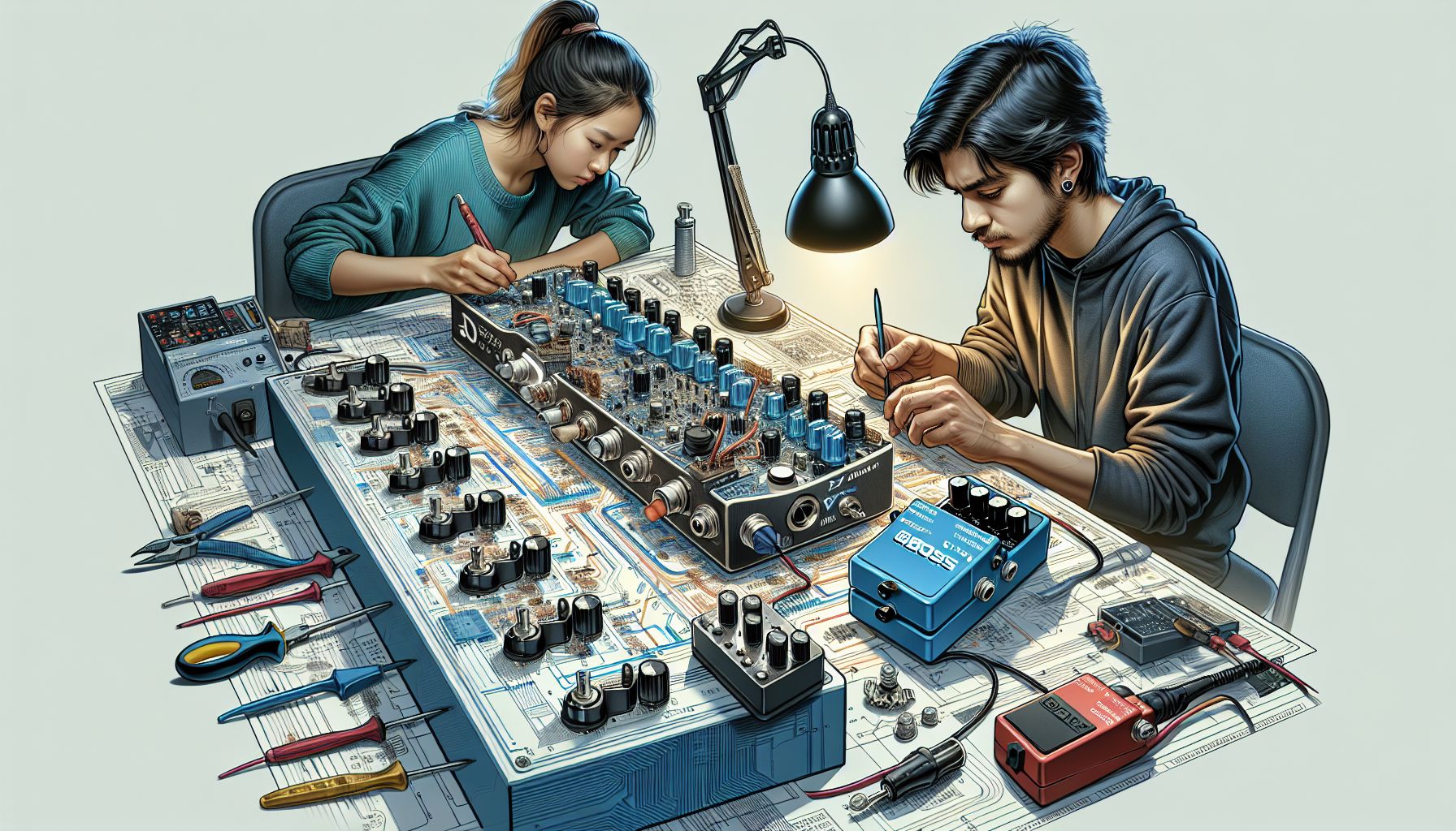 DIY Enthusiasts Revamp Boss FZ-1 Waza Pedal with True Bypass Mod